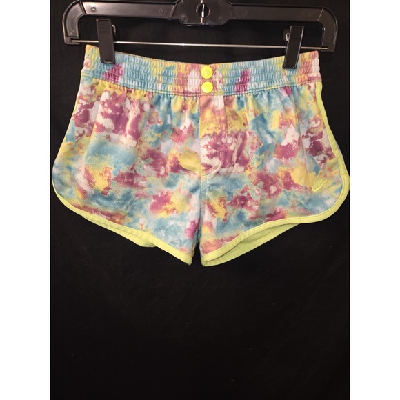 Nike Dri Fit SB Girls XL Pink‎ Floral Shorts Drawstring Lined Cute - Picture 1 of 7